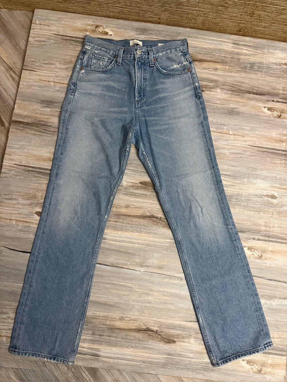 Citizens of Humanity Jeans Premium Daphne Women 24 Light Blue High Rise Straight